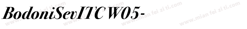 BodoniSevITC W05字体转换